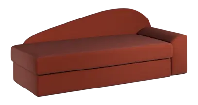 MELISA rošt, válenda celočalouněná, provedení pravé, látka BEST 10 - látka cihlová